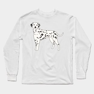 Cute dalmatian art Long Sleeve T-Shirt